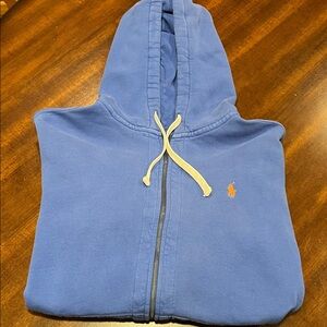 Polo by Ralph Lauren Blue Zip-Up Hooded Sweatshirt
